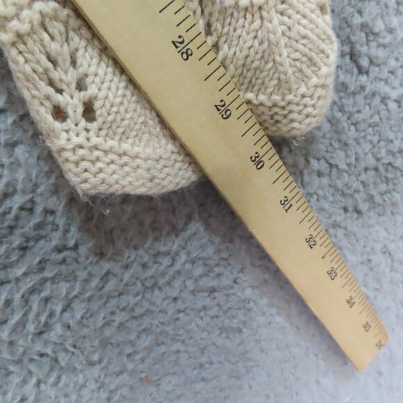 Sundance Long Cardigan Sweater Large Beige Button Boho Cotton Angora Knit Duster - Picture 6 of 9